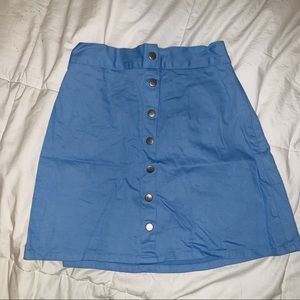 Button Up Blue Skirt